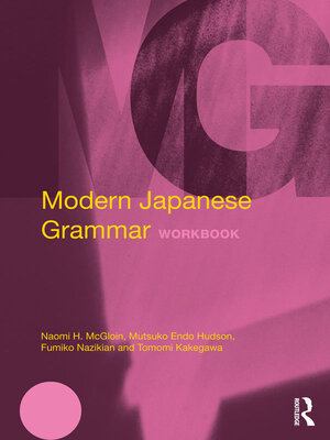cover image of Modern Japanese Grammar Workbook